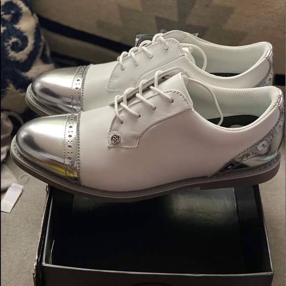 ❌SOLD❌G/fore gallivanter golf shoes women white/S Oxford - Picture 3 of 12